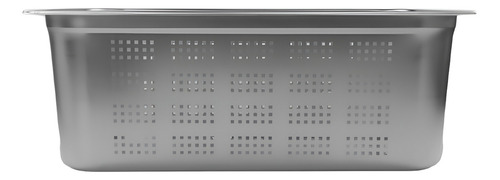 Inserto Entero Perforado 15cm Contenedor Acero Inoxidable