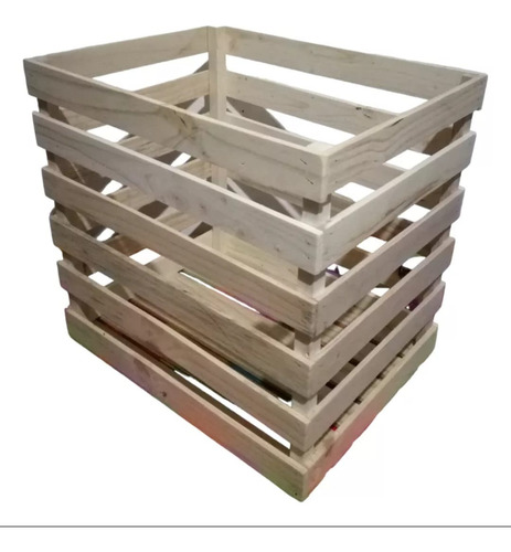 Huacal De Madera Grande Acabado Fino Pack De Dos Piezas