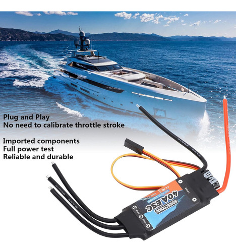 Motor Sin Escobillas Rc, 40a Esc Sin Escobillas 2 A 6s Contr