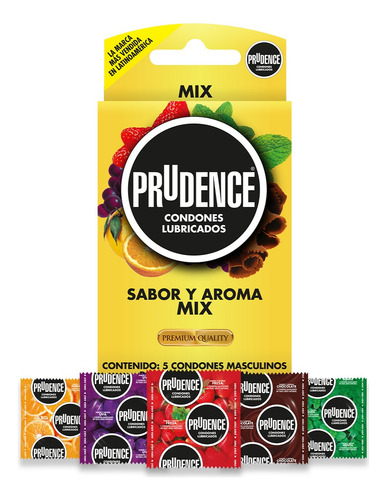 Prudence Sabor Y Aroma Mix 2 Cajas Con 5 Condones