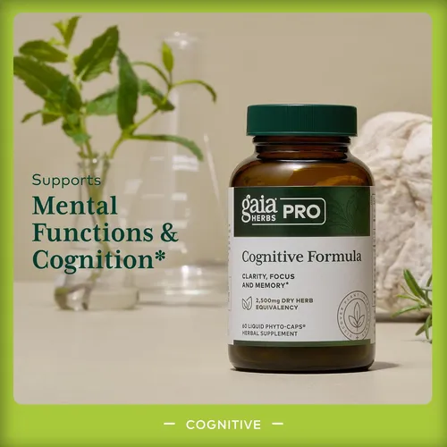 Fórmula Cognitiva Gaia Herbs Pro - Suplemento Para Estimular