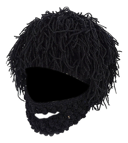 A Gorro Tejido Con Barba Para Niños, Máscara De Esquí