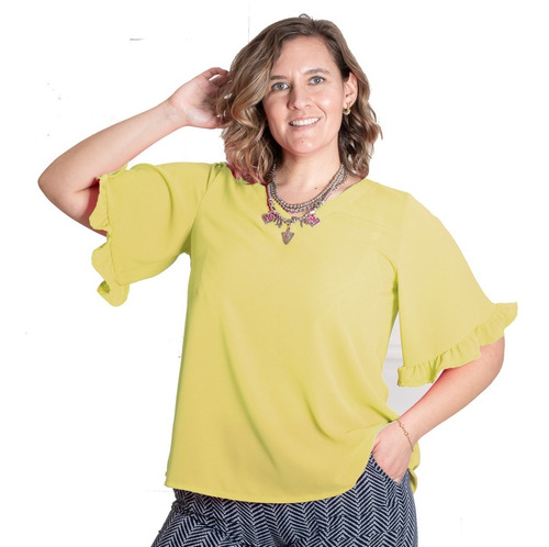 Imagen 1 de 6 de Camisa Camisola De Mujer Talles Especiales Blusa