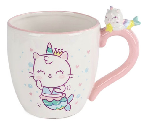Taza Gatito Sirena Asa Gato Michi Cat