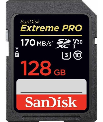 Sandisk Extreme Pro 128gb 170mb/s X633 Sdxc U3  Class 10 V30
