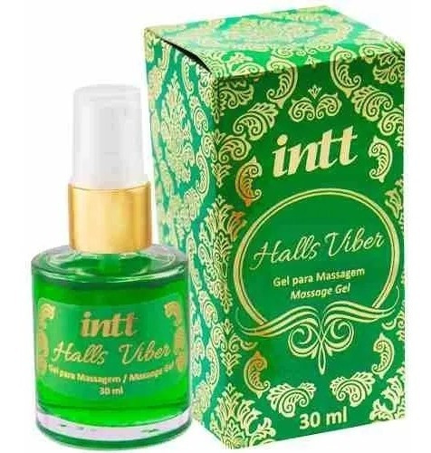 Gel Halls Viber Apimenta Hot & Ice Lubrifica Intt - Sabor Menta