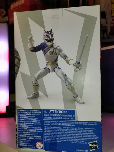 Hasbro- Power Ranger- Lightning Collection- Wild Force- Wolf (Usado)