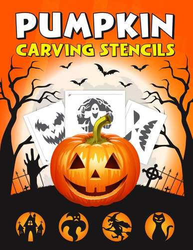 Libro: Pumpkin Carving Stencils: 52 Halloween Templates For 