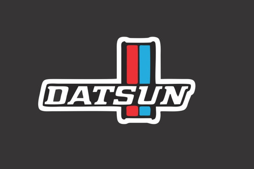 Par De Stickers Para Camioneta Logo Datsun 