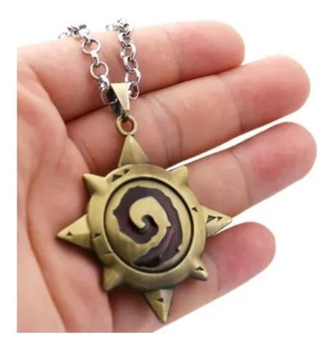 World Of Warcraft - Collar Hearthstone Circulo Dorado Logo 