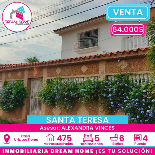 Casa En Venta  Urb Las Flores,  Santa Teresa- Miranda
