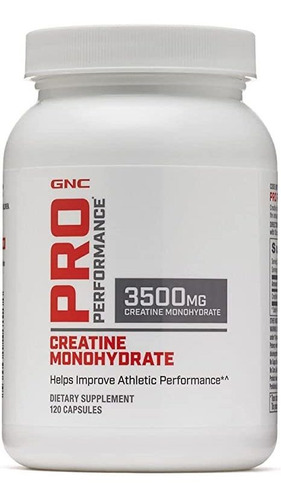 Monohidrato De Creatina Gnc Pro Performance 3500 Mg - 120 C