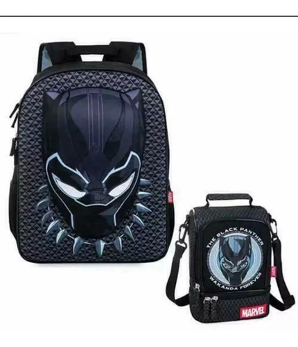 Morral Y Lonchera De Pantera Negra Originsl Disney