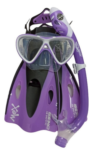 Set Cressi Mex Jr Pegaso & Iguana Niños Edad 4 A 12 Años