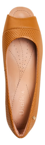 Scarpin Casual Femi Peep Toe Aa2708 Com Calce Fácil Usaflex