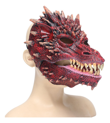 Máscara Bucal De Látex For Niños Con Forma De Dinosaurio Y