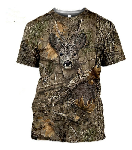 Camiseta Camuflaje Caza Animal 3d