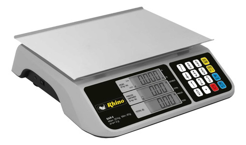 Báscula Comercial Digital Rhino Bar-6 20kg 100v/240v 28 Cm X