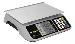 Báscula comercial digital Rhino BAR-6 20kg 100V/240V 28 cm x 20 cm