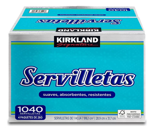 Servilletas Kirkland  1040 Servilletas 28.9 X 31.7cm