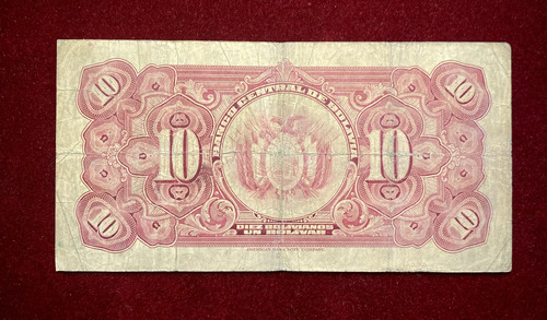 Billete 10 Bolivianos 1928 Bolivia Pick 121 A.5 (Usado)