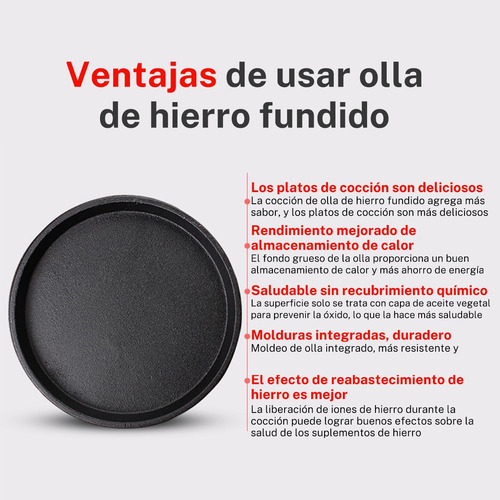 1 X Plato De Hierro Fundido Para Carne,sartén,carne,mariscos