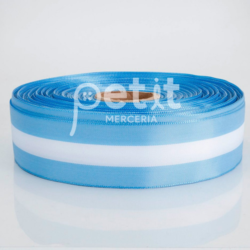 Cinta Bandera Argentina Cordon De Oro N9 40mm X100m Escolar