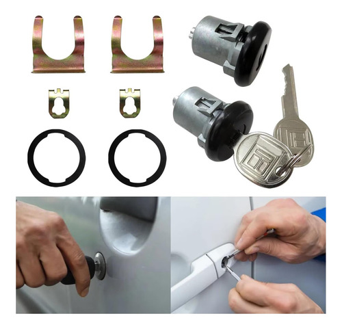 1 Par Cilindros De Cerradura Para Puerta, Repuesto Seguro