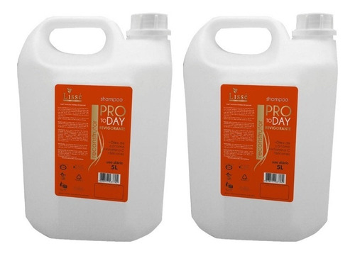 2 Shampoo Profissional Galão 5 Lts Lissé Revigorante Lissé