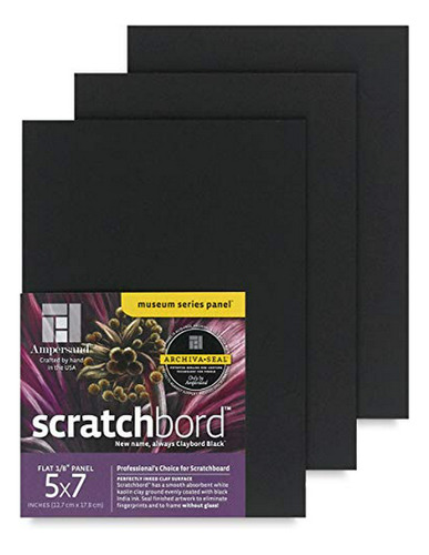 Ampersand Scratchboard (5 X 7) 3 Por Paquete.