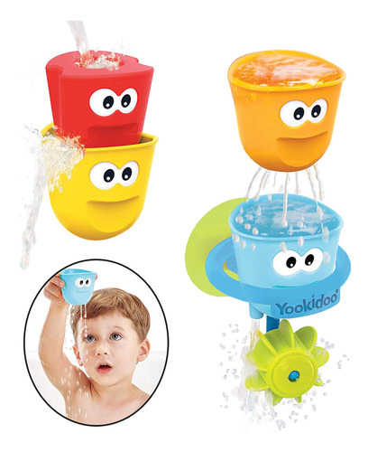 Yookidoo Juguetes De Baño Para Bebés, Juego De Cuatro Taz.