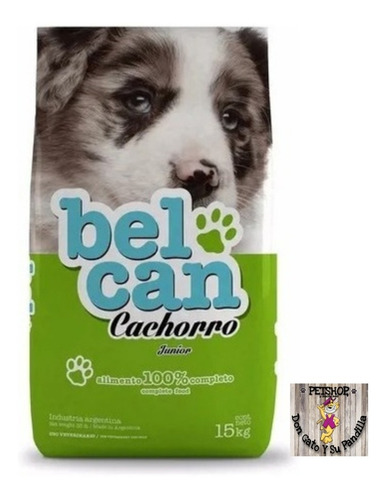 Alimento Belcan para perro cachorro en bolsa de 15 kg