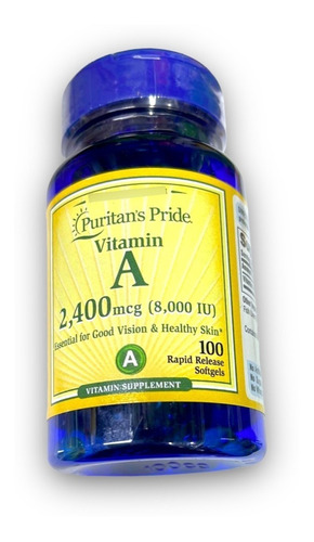 Vitamina A 2,400mcg (8,000iu) - Unidad a $350