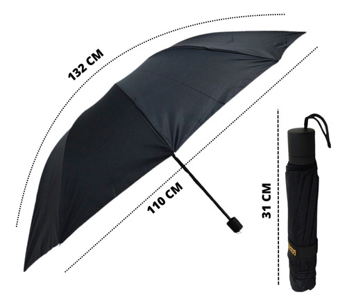 Guarda Chuva Grande De Bolsa Resistente Forte Sombrinha Uv