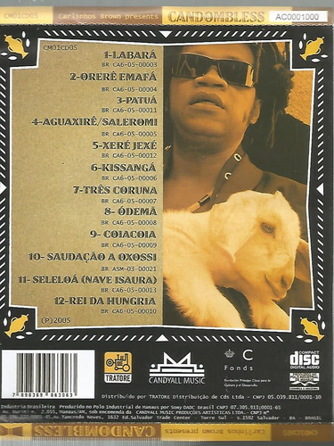 Cd - Carlinhos Brown Presents - Candombless - 2005 (Usado)