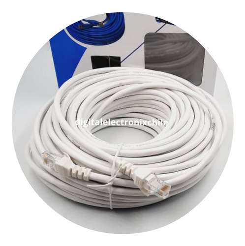 Cable De Red Rj45 Categoria 6e 30 Mts Armado Con Terminales