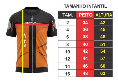Imagem 4 de 4 de Camiseta Naruto - Adulto - Tecido Dryfit - Pronto Envio
