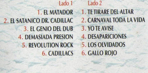 Cassette, El Legado De Los Fabulosos Cadillacs Vol 2 . (Usado)