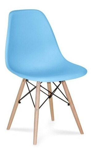 Silla Infantil Eames Blanca Rosada Menta Celeste / Mingenio