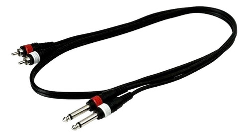 Cable 2 Rca A 2 Plug 6,5 Mono 1mt Warwick Rcl 20931 D4