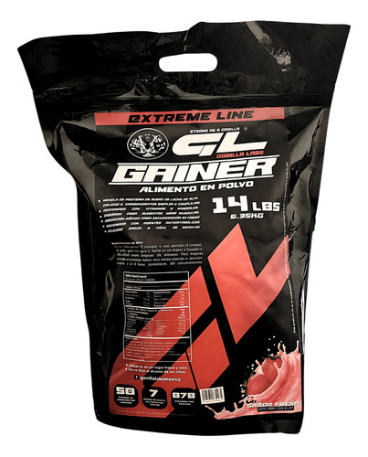 Gorilla Labs Mass Gainer 14 Libras Fresa