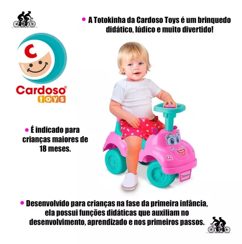 Totoka Triciclo Infantil Motoca Andador Menino Menina Bebê