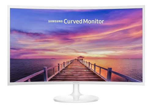 Monitor gamer curvo Samsung C32F391FW led 31.5" branco 100V/240V