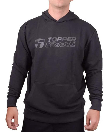 Topper Buzo Hombre - Hoodie Rtc Comfy Negro Jet