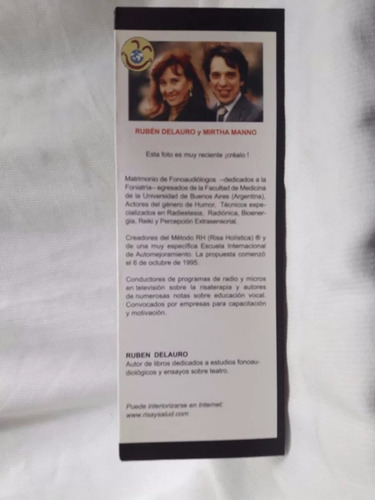 Imagen 4 de 8 de La Risa Y La Salud Ruben Delauro Mirtha Manno Nueva Risa Ed.