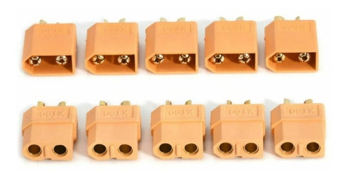 Conector Xt60 Rc Plugue Macho E Fêmea Para Bateria - 5 Pares