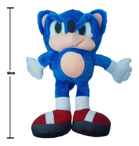 Imagen 3 de 5 de Peluche Sonic Bordado Bebe Baby Hedgehog Movie Gigante 40cm