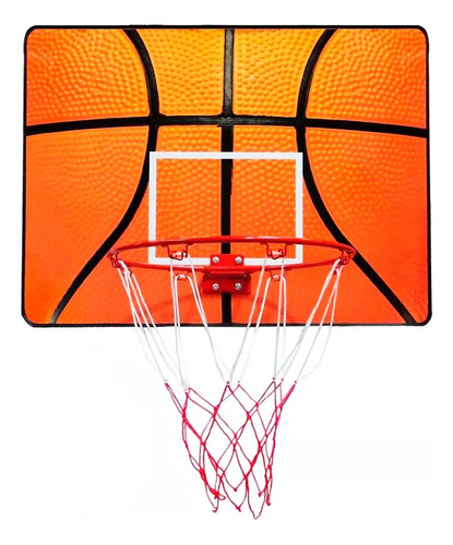 Imagen 1 de 4 de Tablero Aro Basquetbol P/ Puerta+ Red Basket - El Rey