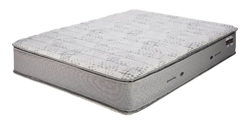 Colchón King de resortes Piero Montreaux II blanco y gris claro - 180cm x 200cm x 34cm con doble pillow top