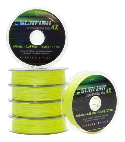 Multifilamento Surfish 4x Advanced Braided 4 Hebras 100mts 